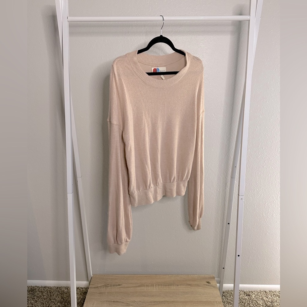 Free People Beach TGIF | Womens Slouchy Boho Long Pullover Sweater